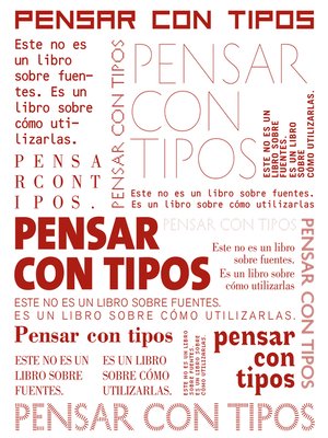 cover image of Pensar con tipos
